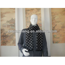 Men Acrylic Long Jacquard Scarf